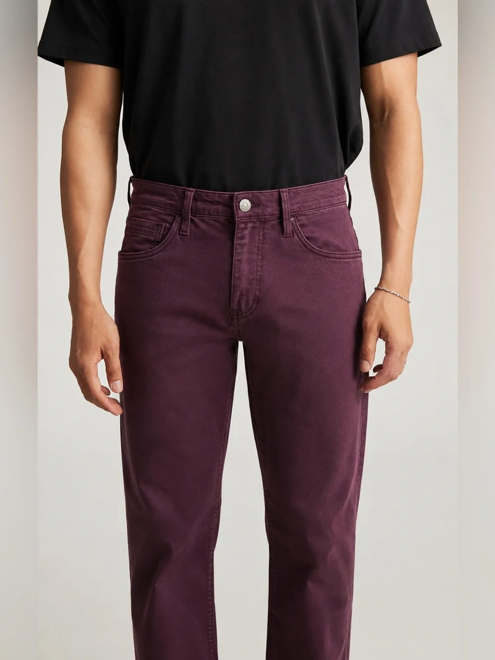 Mavi Men's Brown-Plum Zach Regular Rise Medium Stretch Straight Leg Jeans 38X30